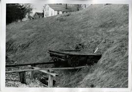 Prescott: railroads and depots, handcar on siding, undated