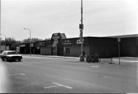 Store fronts at Riverside Square in river Falls, 1990