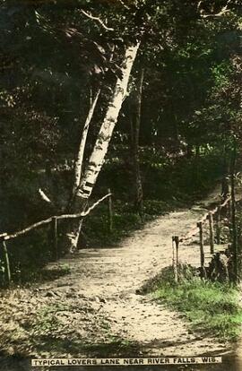 Typical lovers lane near River Falls, Wisconsin