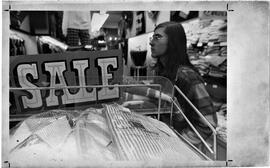 River Falls: Businesses, dry goods/clothing, Keith Kohler on right, undated