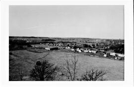 River Falls: views, miscellaneous, general, L to R; University Farm, Moody Chevrolet Garage, home...