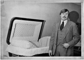 Richard Cashman of Cashman Mortuary in River Falls, February 1977