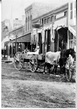 Buggy on North Main Street in River Falls, undated