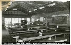 Dining hall, Luther Point Bible Camp, Big Wood Lake, Grantsburg, Wisconsin