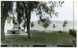 Scene in Lake Front Park, Hudson, Wisconsin