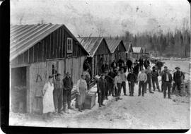 Burnett County [?] logging camp, undated