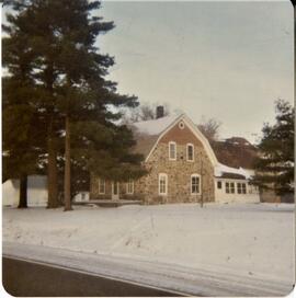 St. Croix County: Views, residences, Fieldstone house, Hwy 63, north of Baldwin, Dec 1973