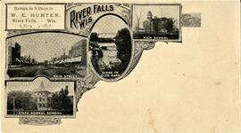 River Falls: views, Main Street, general, undated