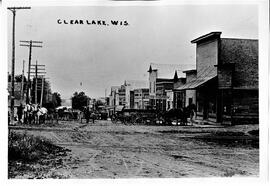 Clear Lake: City view, main street, undated