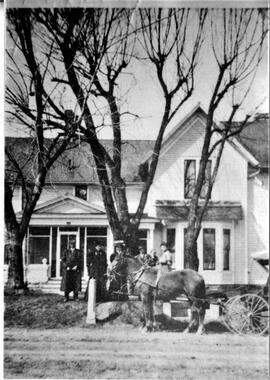 North West corner of Cedar and Clark Street in River Falls, undated