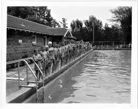 Glen Park swimming pool in River Falls, circa 1955