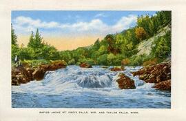 Rapids above St. Croix Falls, Wisconsin and Taylor Falls, Minn.