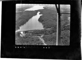 Burnett County: Views, miscellaneous, Clam River Dam, circa 1940