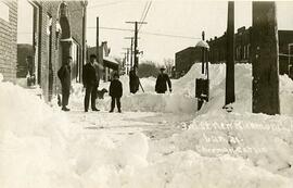 Snowstorm on 3rd Street, New Richmond, Wisconsin