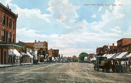 Main Street in River Falls, Pierce County, Wisconsin