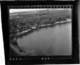 Burnett County: Wood River Township, Grantsburg, WIS, Wood Lake, resorts, circa 1940