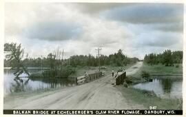 Balkan bridge at Eichelberger's Clam River Flowage, Burnett County, Wisconsin