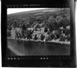 Burnett County: Views, lakes, Yellow Lake, "a home," circa 1940