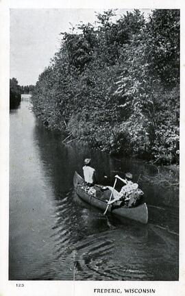 Canoeing near Frederic, Wisconsin
