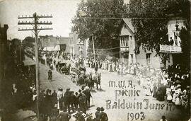 Modern Woodmen of America (MWA) picnic, June 17, 1903, Baldwin, Wisconsin