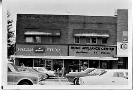 Businesses on West side of Main Street in River Falls, 1976