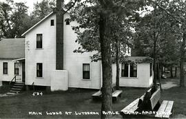 Main lodge at Lutheran bible camp, Amery, Wisconsin