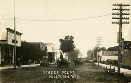 Street scene, Milltown, Wisconsin