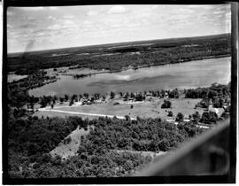 Burnett County: Views, lakes, Danbury WIS, circa 1940