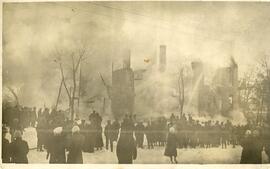 Sixth St. School fire, Hudson, Wisconsin