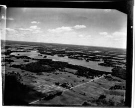 Burnett County: Views, lakes, Clam or Wood Lake, circa 1942