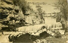 Willow River Falls and dam, Burkhardt, Wisconsin