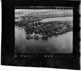 Burnett County: Wood River Township, Grantsburg WIS, Wood Lake, resorts, circa 1940