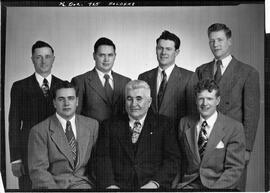 Hudson: people, Michael, R.H., Bernard, James Pattison, Robert H. Kinney, Dennis P Kinney, Richard, circa 1950