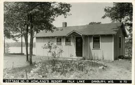 Cottage no. 13, Howland's Resort, Falk Lake, Danbury, Wisconsin