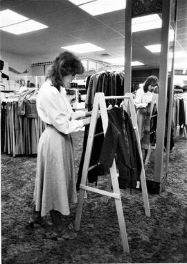 Clothing store in River Falls, circa 1975