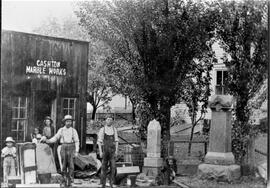 Cashton Marble Works in River Falls, undated