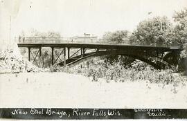 New steel bridge, River Falls, Wisconsin