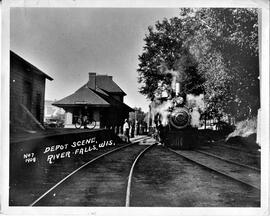 River Falls railroad depot, 1908