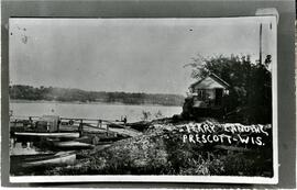 Prescott: views, Levee, ferry landing, undated