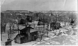 River Falls: views, miscellaneous, general, looking northwest from North Hall, January 1914