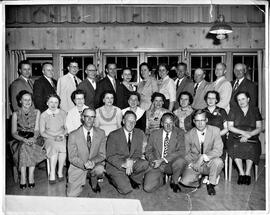 River Falls: Schools, public, people/students, 1930 class reunion, June 1960, front