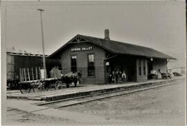 Spring Valley: Railroads, depot, undated