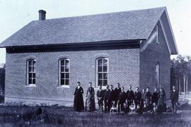 Lawrence School in Union, Rock County, circa 1890