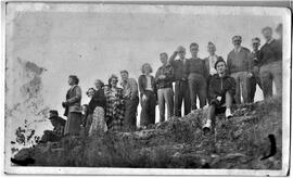 River Falls: churches, Congregational, youth on lower Kinni, 1936