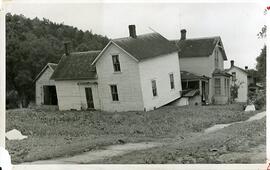 Post-flood damaged house, Spring Valley, Wisconsin