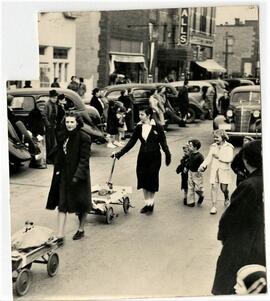 River Falls: events, parades, circa 1948-52