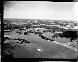 Burnett County: Views, lakes, Clam or Wood Lake, circa 1942