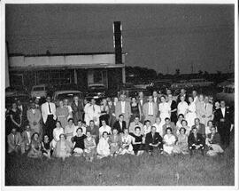 Hudson: schools, Hudson High School, class of 1931, 25th reunion at Larry's Restaurant in Lakeland, MN, summer 1956