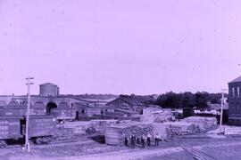 Omaha Railroad Shops in North Hudson, circa 1890