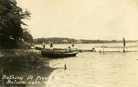 Bathing at Perry Mound, Balsam Lake, Wisconsin